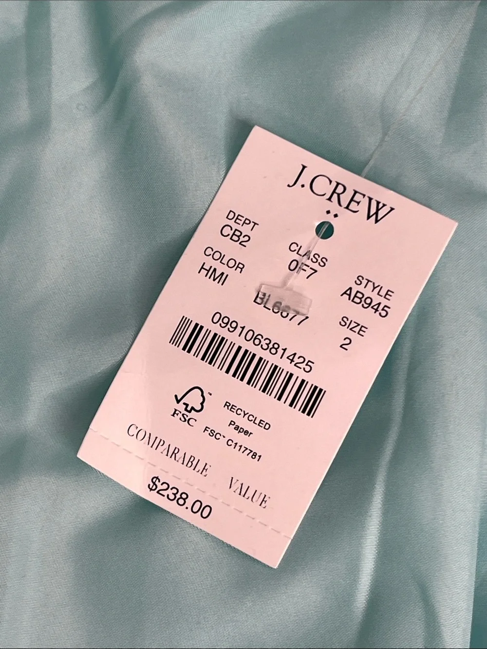J.Crew Re-Imagined Mint Green Cocoon Coat Size 2 NWT - Picture 13 of 16